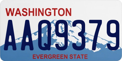 WA license plate AAQ9379