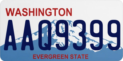 WA license plate AAQ9399