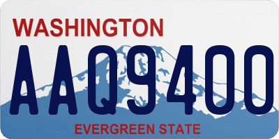 WA license plate AAQ9400