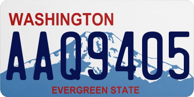 WA license plate AAQ9405