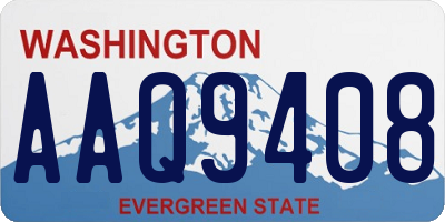 WA license plate AAQ9408