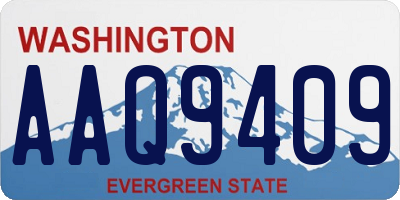 WA license plate AAQ9409
