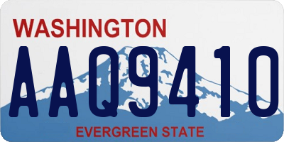 WA license plate AAQ9410