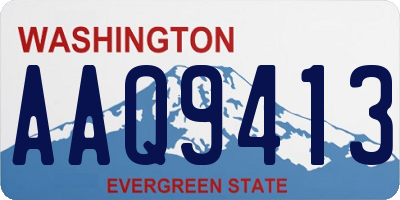 WA license plate AAQ9413