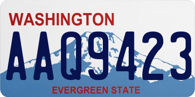 WA license plate AAQ9423