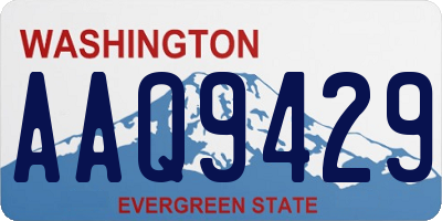 WA license plate AAQ9429