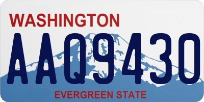 WA license plate AAQ9430
