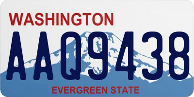 WA license plate AAQ9438