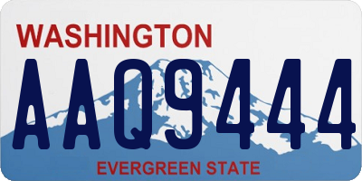 WA license plate AAQ9444