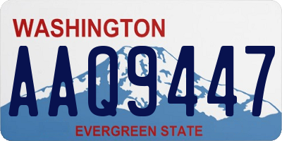 WA license plate AAQ9447