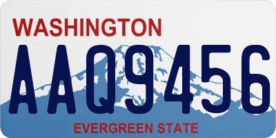 WA license plate AAQ9456