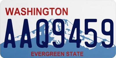 WA license plate AAQ9459