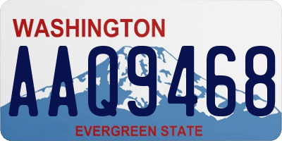 WA license plate AAQ9468