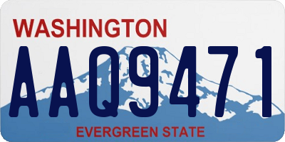 WA license plate AAQ9471