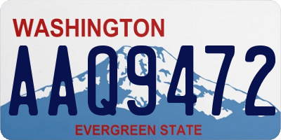 WA license plate AAQ9472