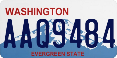 WA license plate AAQ9484