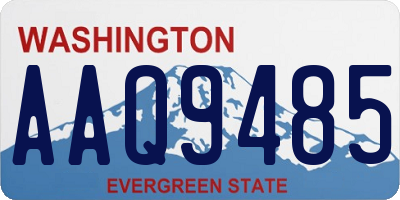 WA license plate AAQ9485