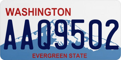 WA license plate AAQ9502