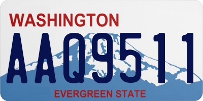 WA license plate AAQ9511