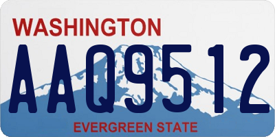 WA license plate AAQ9512
