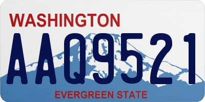 WA license plate AAQ9521