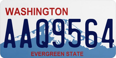 WA license plate AAQ9564