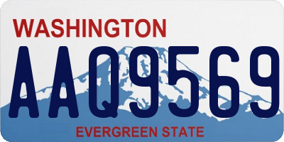 WA license plate AAQ9569