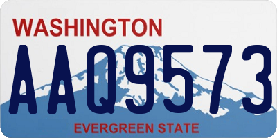 WA license plate AAQ9573