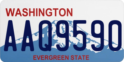 WA license plate AAQ9590