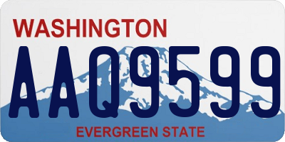 WA license plate AAQ9599