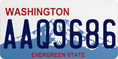 WA license plate AAQ9686