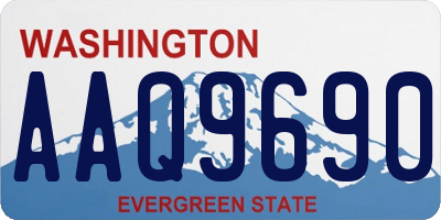 WA license plate AAQ9690