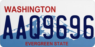 WA license plate AAQ9696