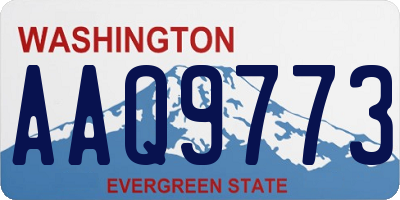 WA license plate AAQ9773