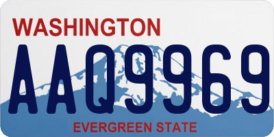 WA license plate AAQ9969