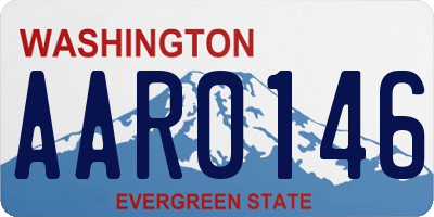 WA license plate AAR0146