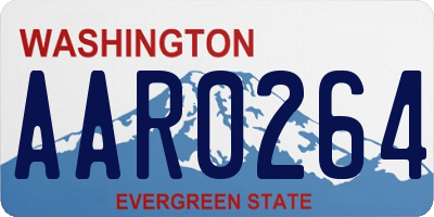 WA license plate AAR0264