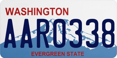 WA license plate AAR0338