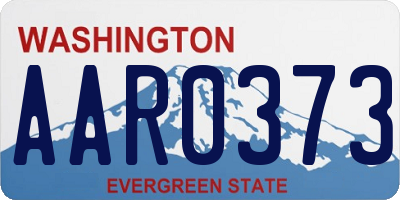 WA license plate AAR0373