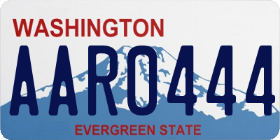 WA license plate AAR0444