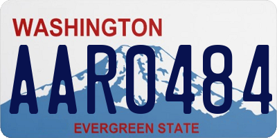 WA license plate AAR0484