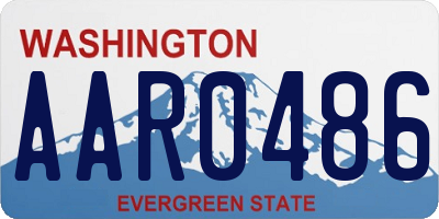 WA license plate AAR0486