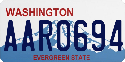 WA license plate AAR0694