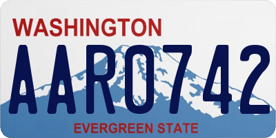 WA license plate AAR0742