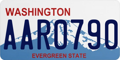 WA license plate AAR0790