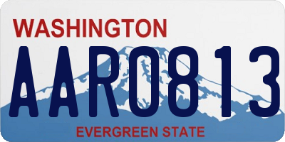 WA license plate AAR0813