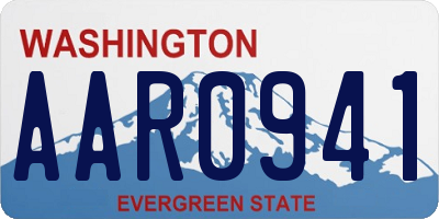 WA license plate AAR0941
