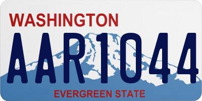 WA license plate AAR1044