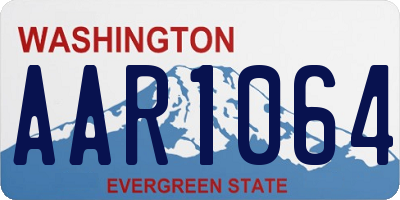 WA license plate AAR1064