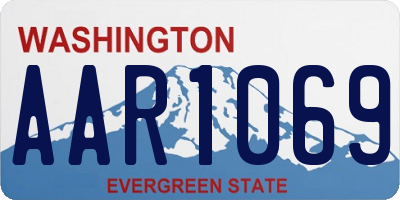 WA license plate AAR1069